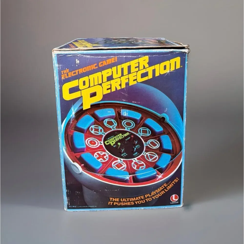 Vintage 1979 Lakeside Computer Perfection Electronic Game 9012 Box WORKS
